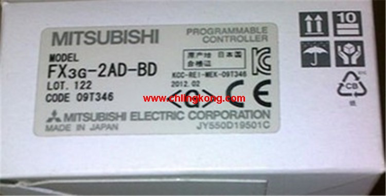 三菱模拟量输入扩展板FX3G-2AD-BD