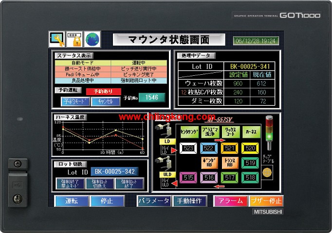 三菱0.4英寸触摸屏GT1575-VNBA