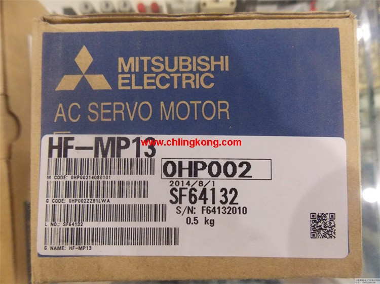 三菱低惯量小功率伺服马达HF-MP13
